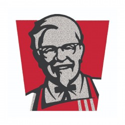 Full Colonel Head Color and Pewter Lapel Pin (10 pack) | KFC Online Store
